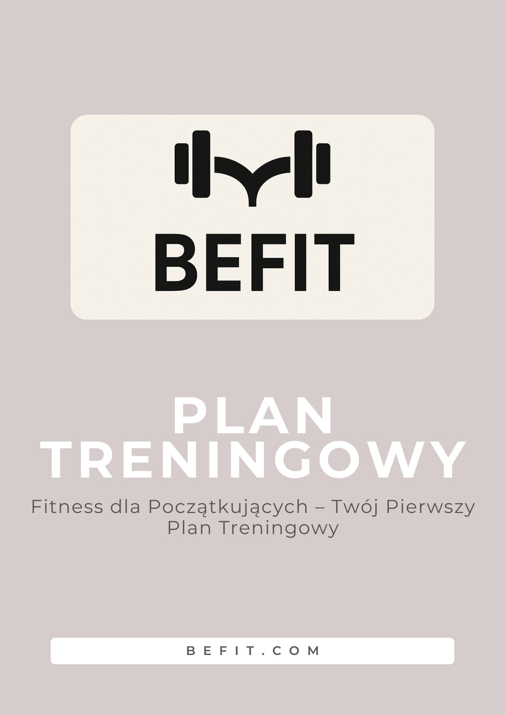 Plan Treningowy - BeFit - Mój sklep